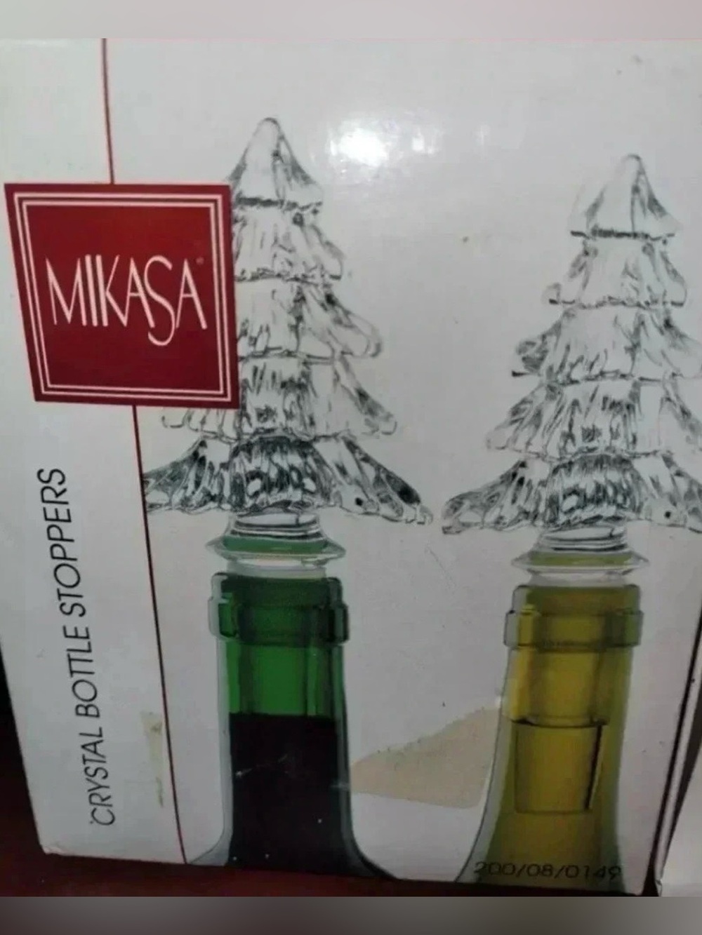 Mikasa Wine Bottle Stopper Set Fine Crystal Tree
Shaped Boxed Holiday Classics - Picture 2 of 10